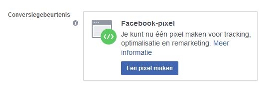 facebook retargeting pixel maken