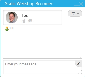 Live chat webshop