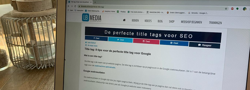Title tag: 8 tips voor de perfecte title tag voor Google